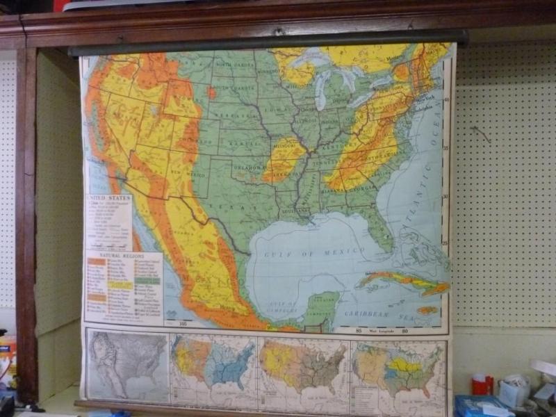 Large Vintage Atwood U.S wall retra...