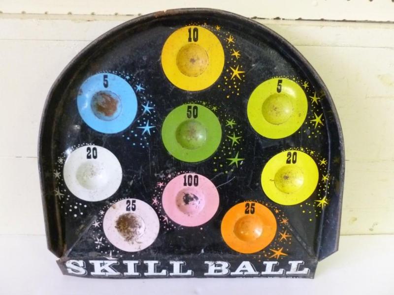 Vintage Pressman Toy Corp. Metal Sk...