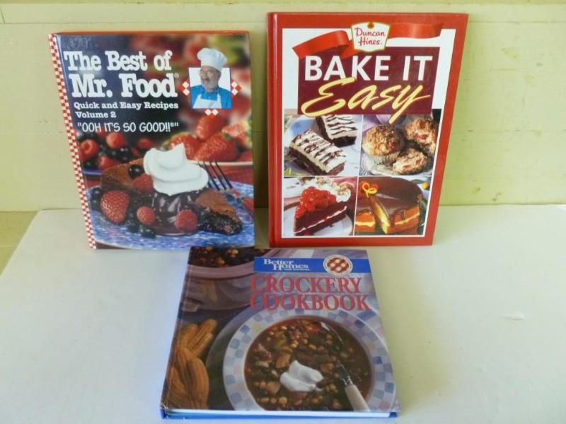 Lot of three good hard cover desser...