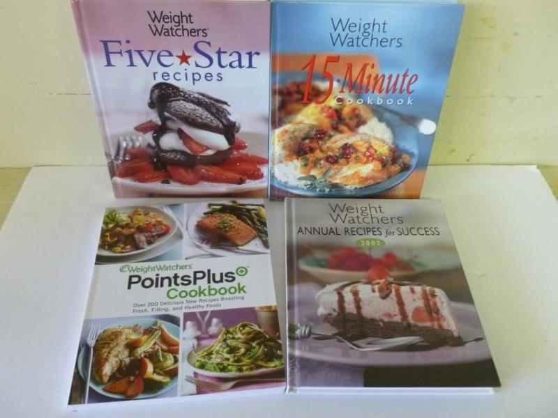 Lot of four Weight Watchers cook bo...