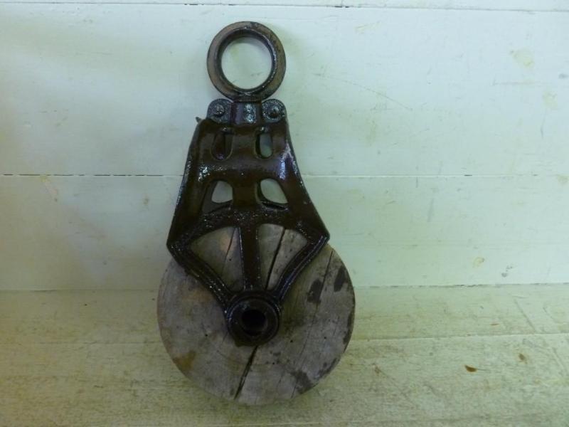 Large antique iron bodied and woode...