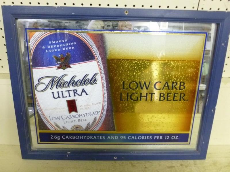 Large Michelob Ultra wood framed be...
