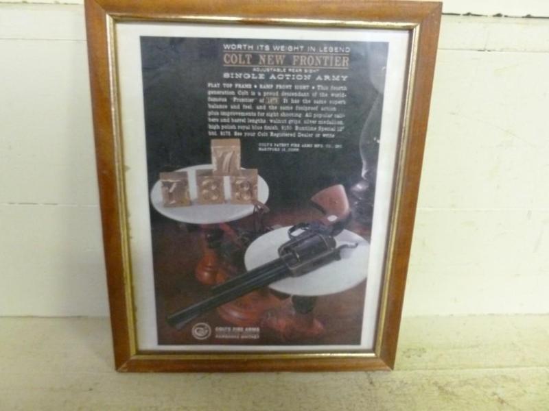 Vintage Colt Firearms solid wood fr...