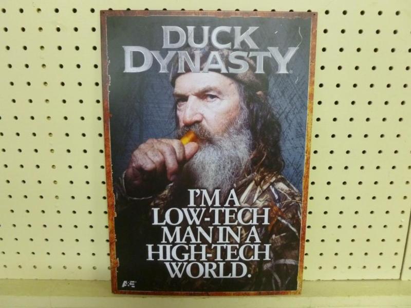 Collectible Duck Dynasty metal sign...
