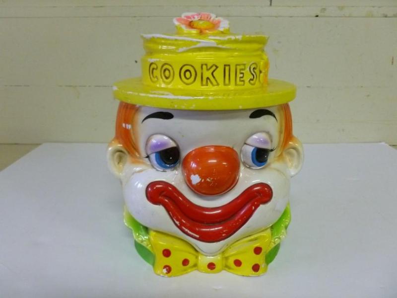 Large vintage clown head porcelain ...