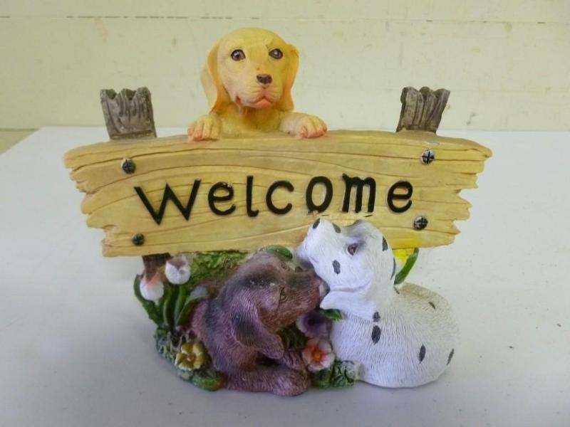 Beautiful Welcome molded resin shel...
