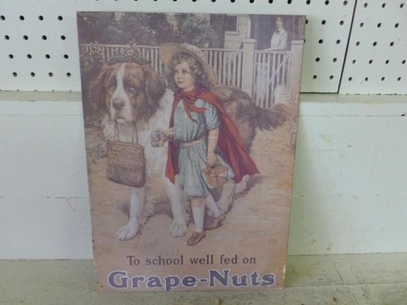 Grape - Nuts metal sign that measur...