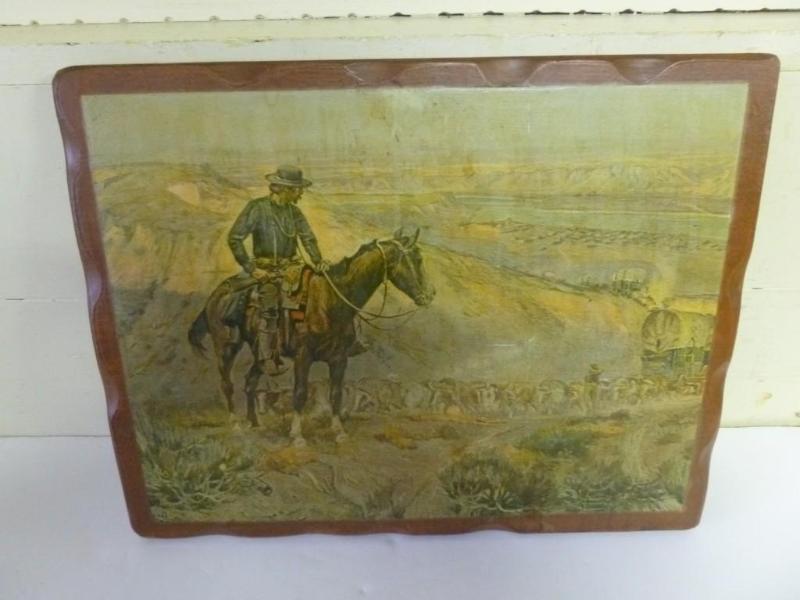 Vintage C.M Russell western print o...