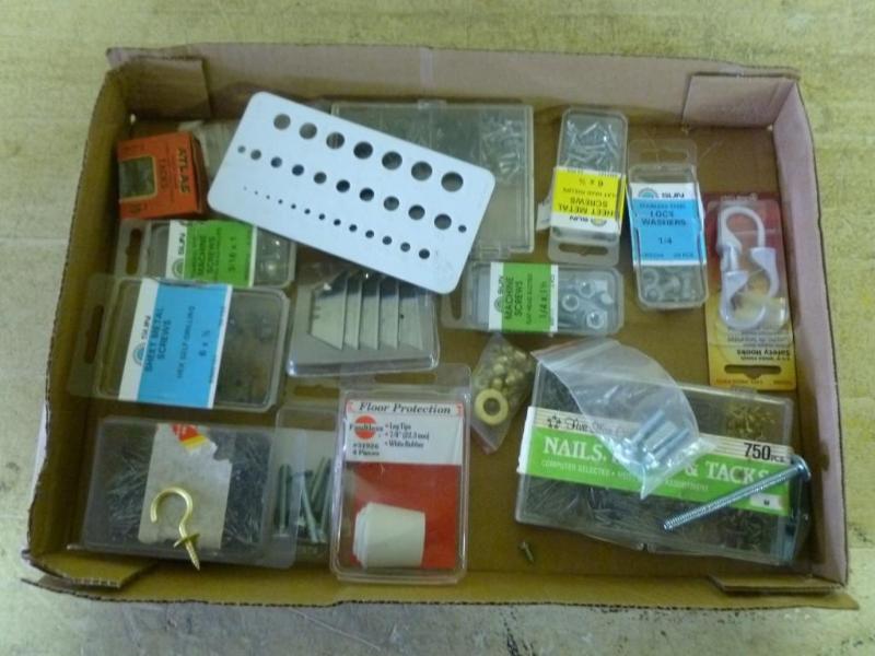 Large lot of screws, fasteners and ...