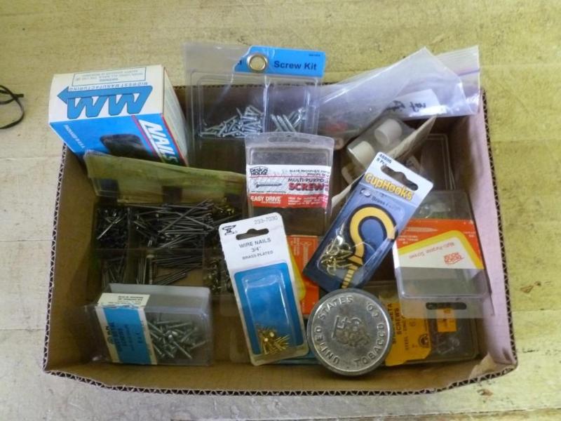 Large lot of screws, fasteners and ...