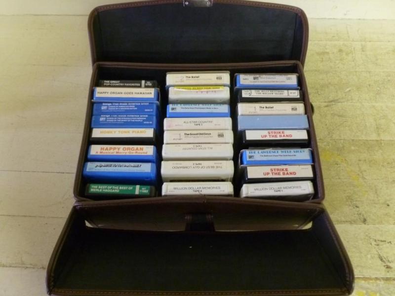 Large lot of 8 track tapes with car...