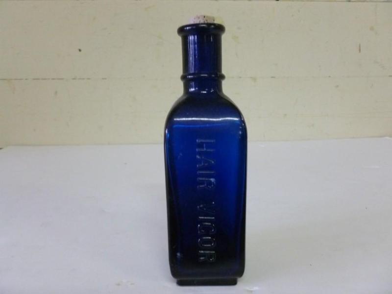 Vintage Ayers Hair Vigor cobalt bl...