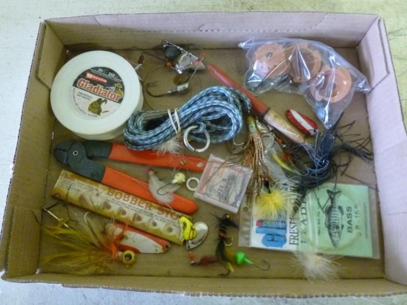 Large lot of fishing items that inc...