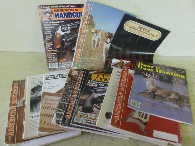 Large lot of vintage gun related ma...
