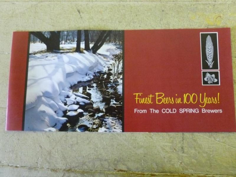 Vintage Cold Spring Brewing Company...