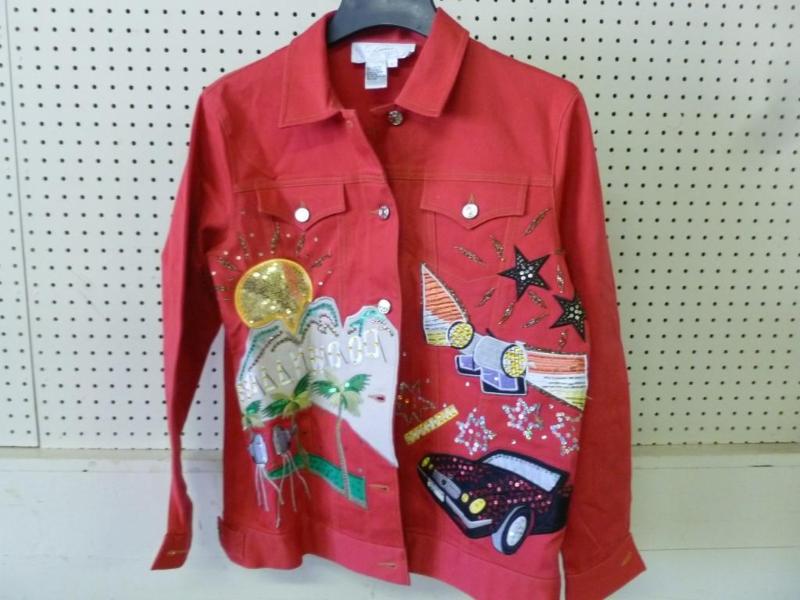 Hollywood embroidered ladies red de...