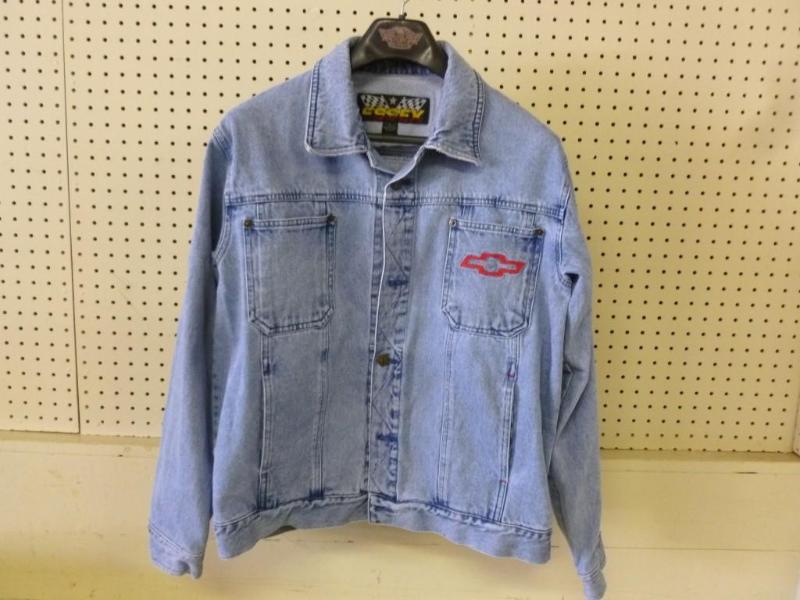 Chevy Racing mens denim jacket siz...