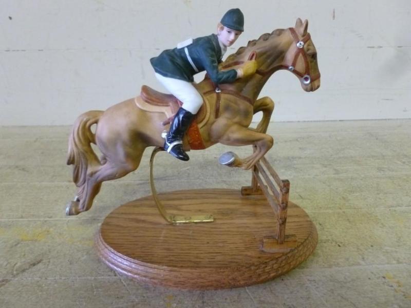 Beautiful porcelain race horse and ...