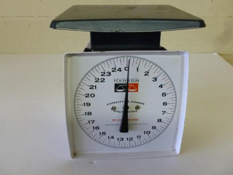Hanson 25 pound kitchen scale, good...