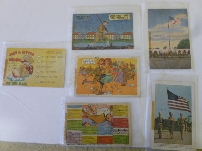 Lot of six vintage 1940s military ...