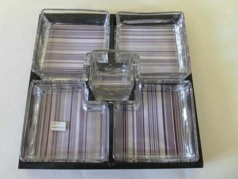Heavy duty glass bin desk organizer...