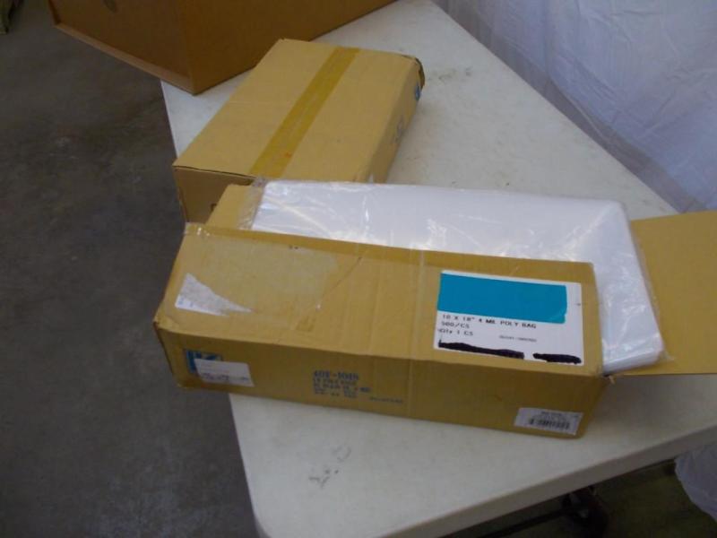 Clear plastic poly bags.&nbsp 2 Bo...