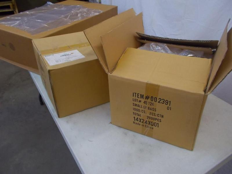 Clear poly bags.&nbsp 2 Boxes cont...