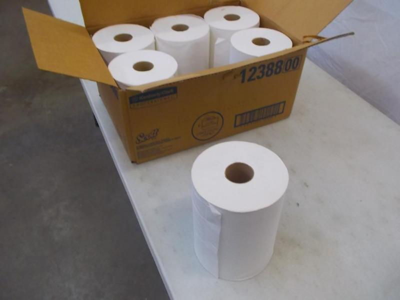 1 box of Scott Slim Roll Towels tha...