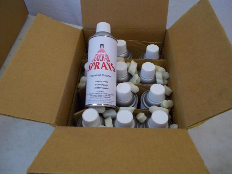 12 cans of Touch - Up Sprays, Indus...