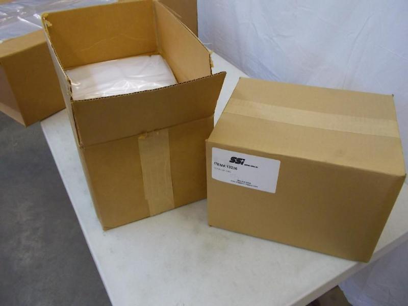 2 boxes of medium gusseted, clear p...
