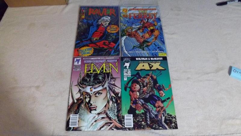 4 Malibu Comic Books, Mixed Lot &qu...