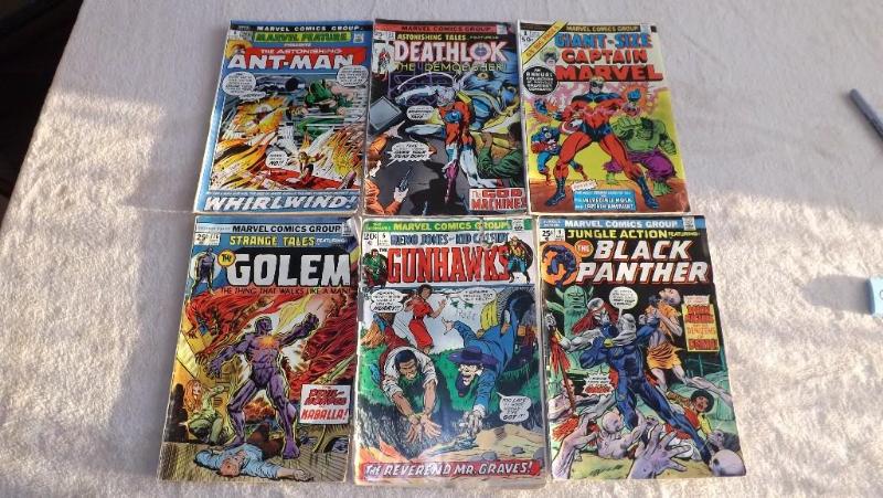 6 Marvel Comic Books, Mixed Lot Gi...