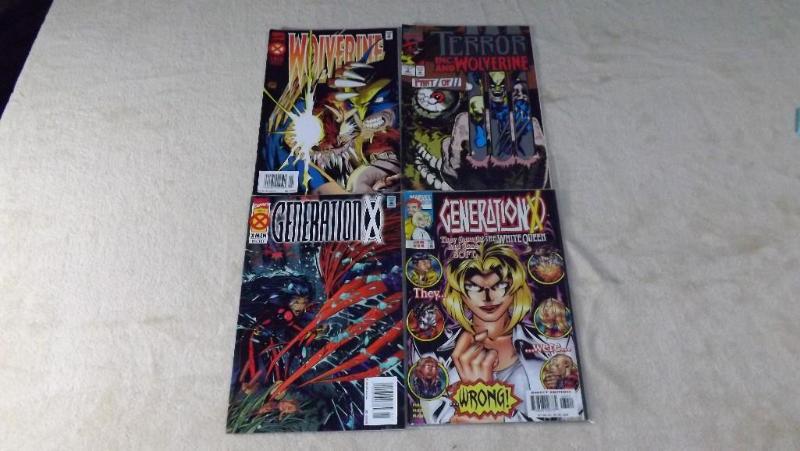 4 Marvel Comic Books, Generation X ...