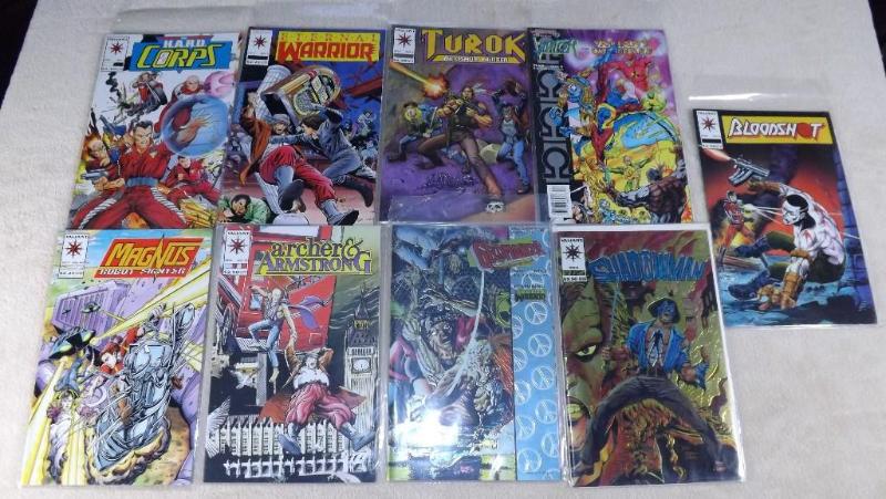 Variety Lot of 9 Valiant Comic Book...