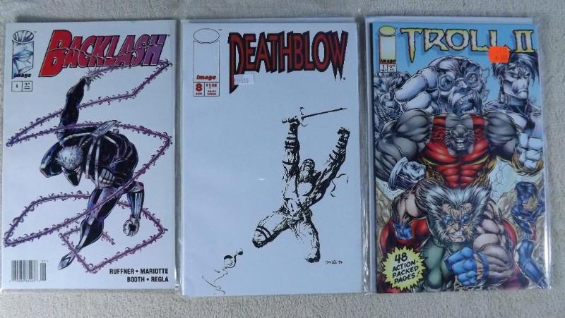 Lot of 3 Image Comic Books, Backlas...