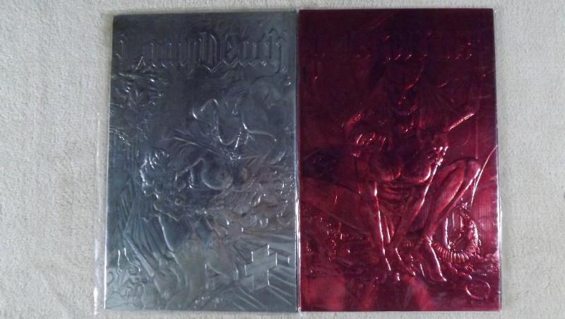 Two Foil Covered Comic Books Lady D...