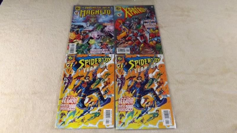 Lot of 4 Alalgam Comic Books 2 Spid...