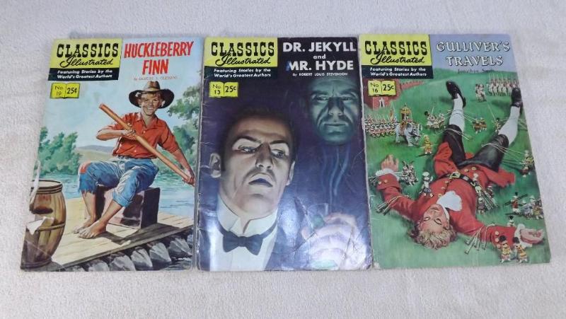 3 Classics Illustrated Comic Books ...