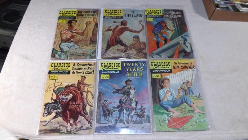 Lot of 6 Classics Illustrated Comic...