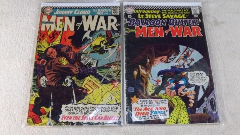 Two DC Comic Books, Men of War...