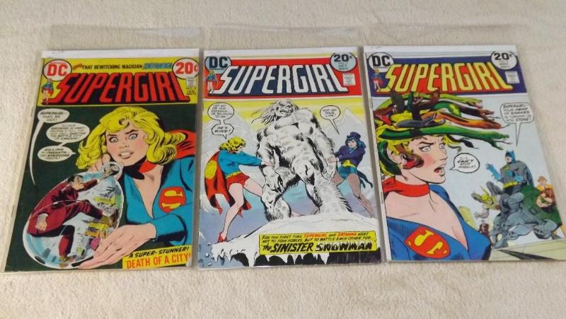 Three DC SuperGirl&nbspComic Books...