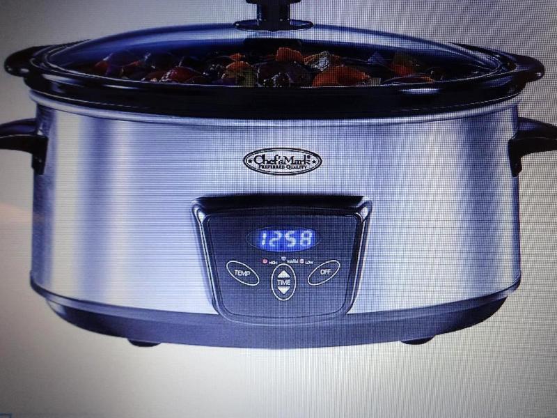 CHEFS MARK 6.5QT SLOW COOKER WMIN...