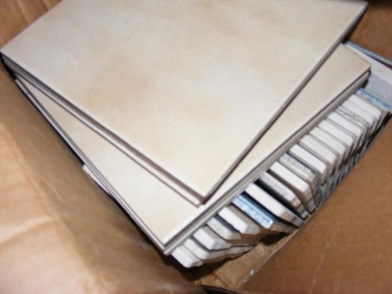 lot 119 image: Box of Ceramic Tiles, smaller 4 t...