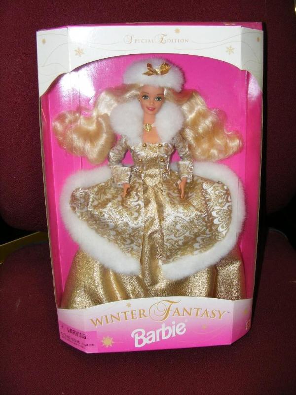 lot 165 image: Winter Fantasy Barbie, in box. by M...