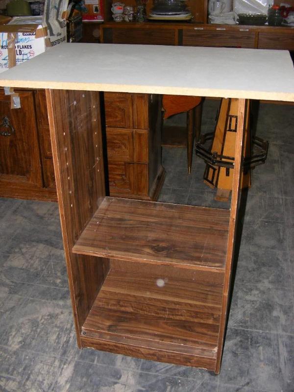 lot 187 image: Tall StandCart with Plywood Top, o...
