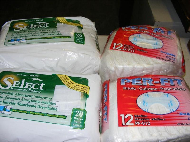 lot 191 image: 4 pkgs of Adult Briefs, size Medium...
