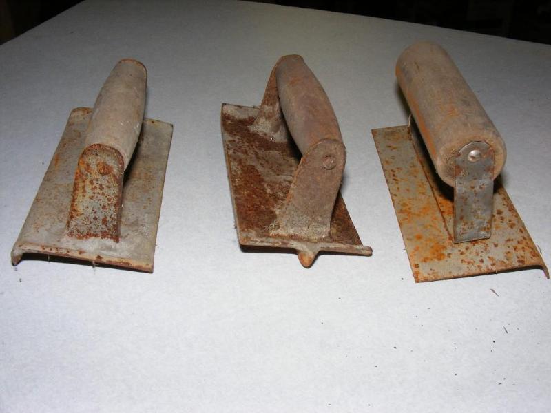 lot 197 image: 3 older cement trowels...