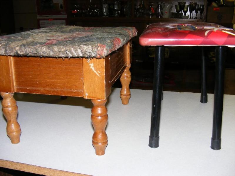 lot 205 image: Two small foot stools...