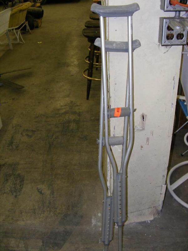 lot 21 image: Pair of Crutches...