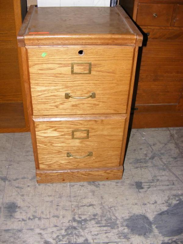 lot 68 image: Wooden Filing Cabinet, 2 drawer...